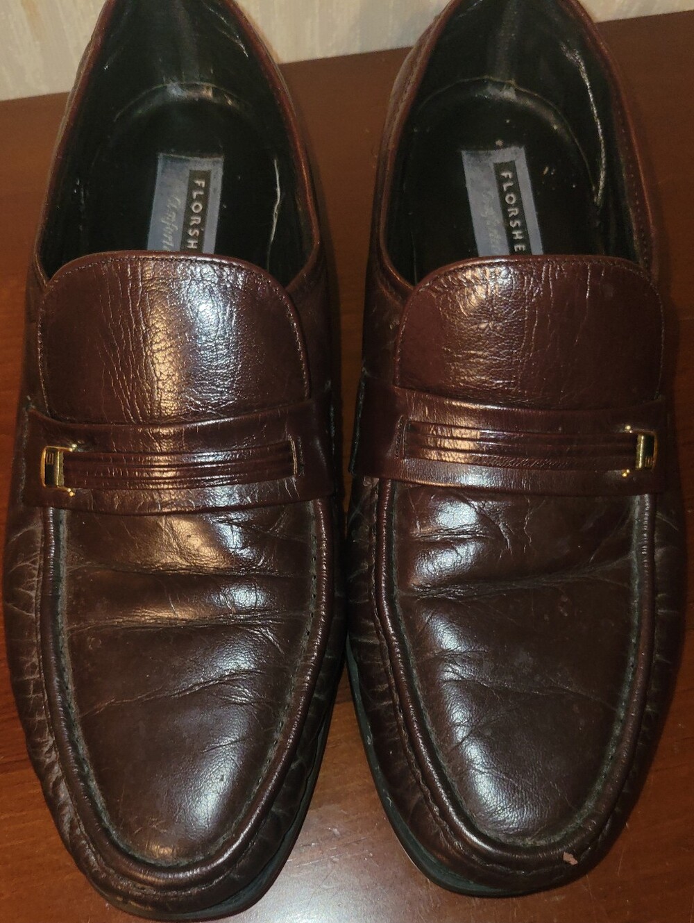 Florsheim Imperial Men's Brown Leather Loafers – Size 9.5 D